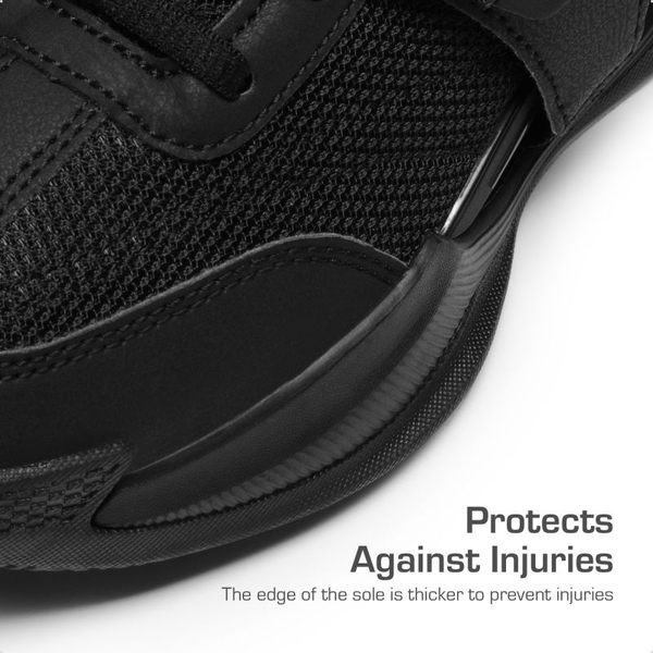 Kids Non-Slip Basketball Shoes  - BLACK - 3
